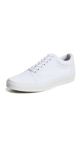 Vans Old Skool (Suede/Canvas), Zapatillas Deportivas Unisex Adulto, Blanco True White W00, 37 EU