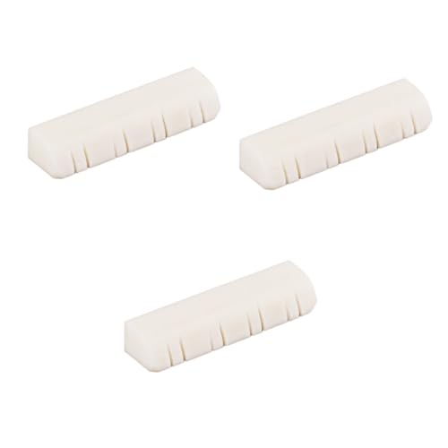 Abaodam String Mandolin Guitar Bone Nut Slotted Repuesto De Cejuela De Hueso De Buey Para...