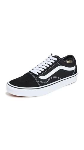 Vans Old Skool (Suede/Canvas), Zapatillas Deportivas Hombre, Negro Black True White, 36.5 EU