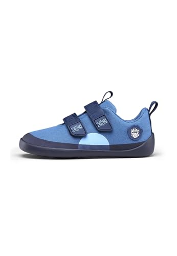 Affenzahn Zapato Barefoot Algodón Lucky Cierre Adhesivo Vegano Antideslizante Flexible para el...