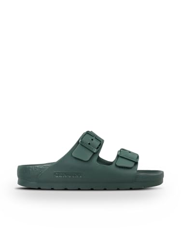 Genuïns Mallorca H20 Hombre - Sandalias planas de vestir - Calzado Eco Extracómodo (Kaki - 43)
