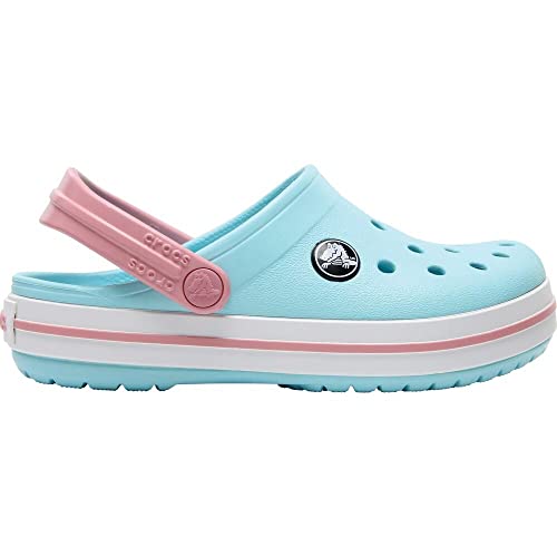 Crocs Crocband Clog K, Zuecos Unisex niños, Multicolor Ice Blue White, 37/38 EU