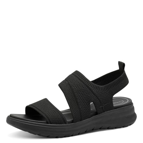 Tamaris Comfort Damen Sandale TC Vegan, Sandalia Mujer, Black Uni, 40 EU