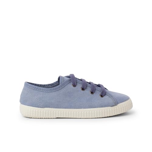 Pisamonas Zapatilla Lona ecológica Vegana Talla 26 en Color Azul