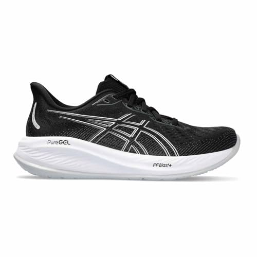ASICS Gel-Cumulus 26, Sneaker Mujer, Negro/HORMIGÓN, 43.5 EU