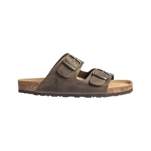 Yokono - Sandalias de pala,dos tiras con cierre de hebilla,de piel,modelo clásico, para: Hombre...