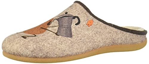 HOT POTATOES Jenbach, Pantuflas Hombre, Beige, 46 EU