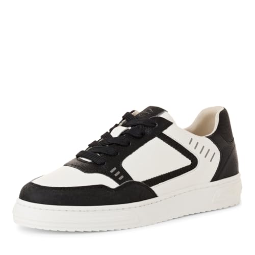 Tamaris Zapatillas Veganas para Mujer, Blanco/Negro, 37 EU