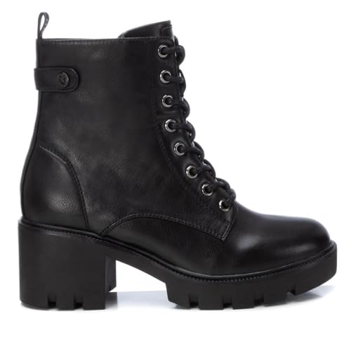 XTI - Botín Mujer Negro - Calzado Cómodo y Versátil - Moda casual - Modelo 14298301 (Talla 38)