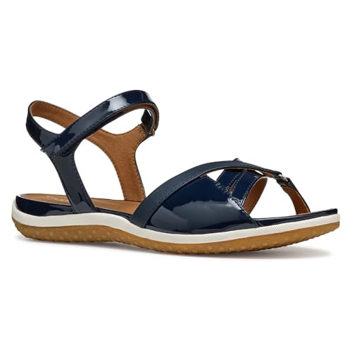 Geox - D SANDAL VEGA B, Sandalia Plana Mujer, Navy,