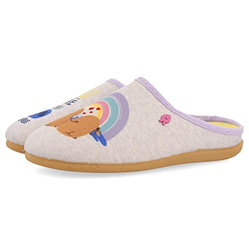 HOT POTATOES MARRADI, Pantuflas Mujer, Gris, 37 EU