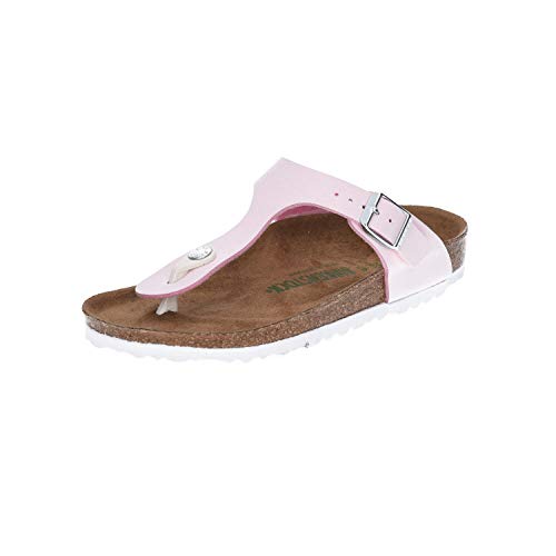 Birkenstock, Gizeh BS VEGAN, Sandalias de moda destrozadas, Rosa cepillada, 36 EU