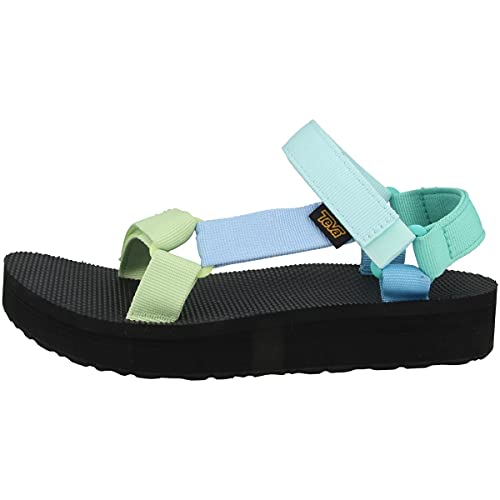 TEVA W MIDFORM Universal, Sandalias Mujer, Light Green Multi, 38 EU
