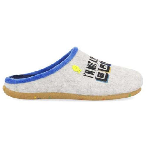 HOT POTATOES GLANEGG, Pantuflas Niños, Gris, 35 EU