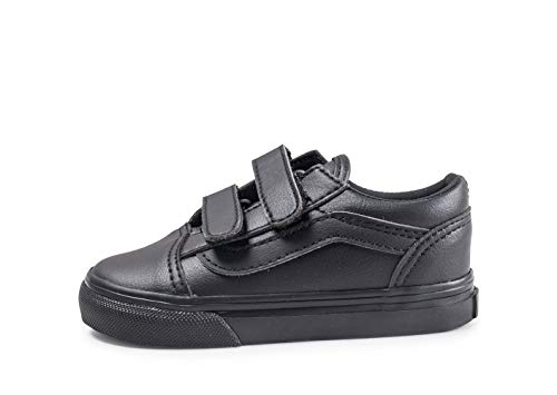 Vans Boy Old Skool V Niño Rip Cinta De La Escuela Zapatos 26 EU Black Mono