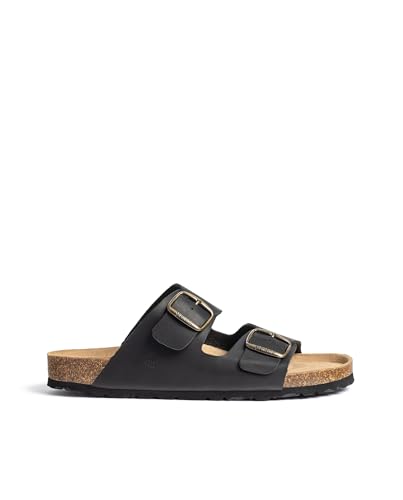 Yokono Sandalia Plana MACAM-150 Negro | Zapatos Hombre Primavera-Verano | Piel Vacuna Sprinter | 2...