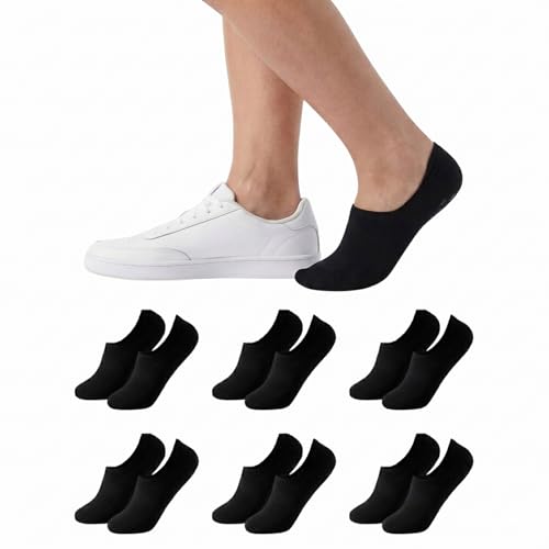 Balseti 6 Pares de Calcetines Invisibles para Hombre y Mujer, Pinkies de Algodón Transpirables para...