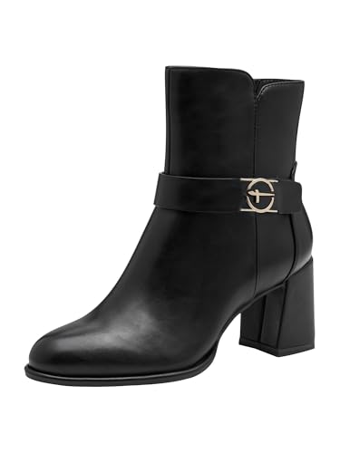 Tamaris Botas de mujer vegano, Negro, 39 EU