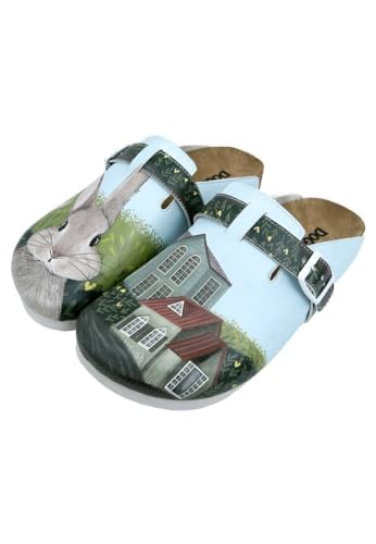 DOGO - Zapatillas de Piel Vegana para Mujer, Color Verde, Azul, 41 EU