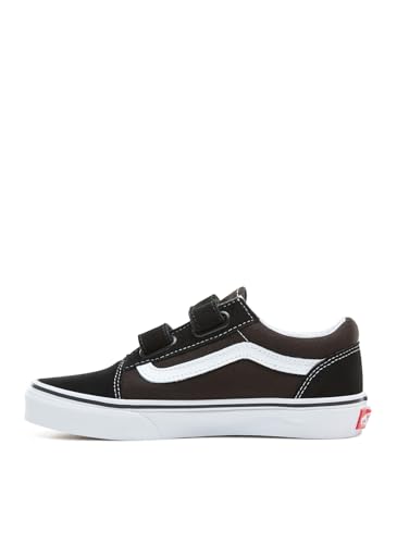 Vans Old Skool V Vvhe, Zapatillas Unisex niños, Negro Black True Whit 6bt, 34 EU