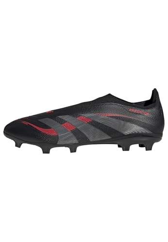 adidas Unisex League Laceless Firm Ground/Multi Ground Football Boot, Core Black/Grey Four/Lucid...