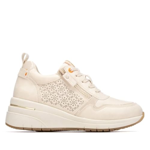 REFRESH - Zapatilla Mujer Beige - Calzado Cómodo y Versátil - Moda Casual - Modelo 17505202 (Talla...