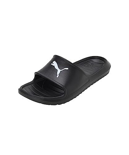 PUMA Divecat V2 Lite Cat, Slide Sandal Unisex Adulto, Black White, 40.5 EU