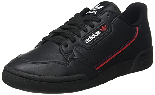 adidas Continental 80 Vegan, Sneaker Hombre, Core Black/Collegiate Navy/Scarlet, 43 1/3 EU