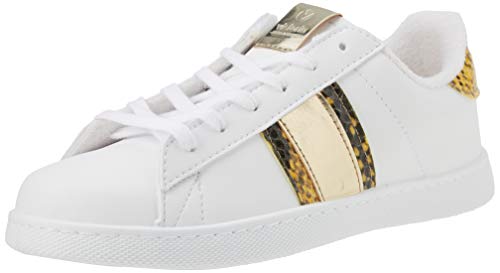 Victoria Tenis Vegana Banda Serpiente, Zapatillas Unisex Adulto, Plata, 36 EU