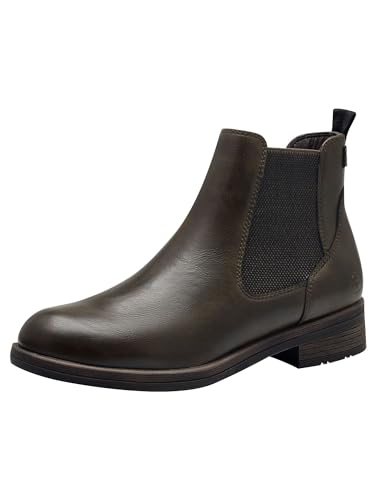 Tamaris Botines Chelsea Veganos para Mujer, Verde, 39 EU