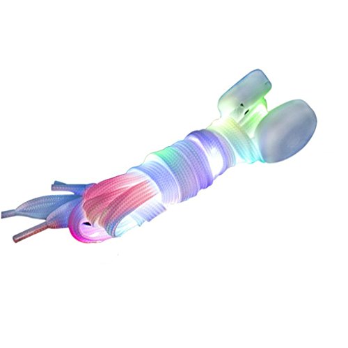 DoGeek Multicolor Cordones LED Cordones Luminosos para Zapatillas Bateria Cargada Nylon...