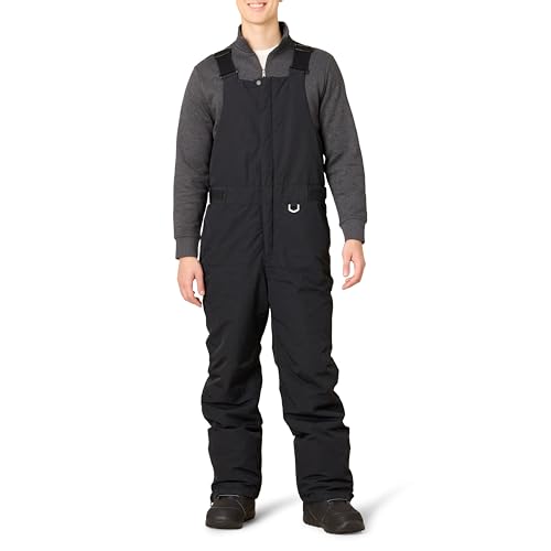 Amazon Essentials Mono de Nieve Aislante y Resistente a la Lluvia y Nieve Hombre, Negro, L