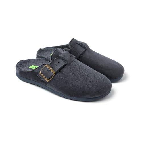 HOT POTATOES Kalkaska, Pantuflas Hombre, Gris, 43 EU