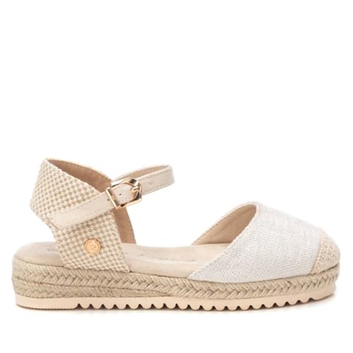 XTI - Alpargatas Niña Beige - Calzado Cómodo y Versátil - Moda Casual - Modelo 15119201 (Talla...