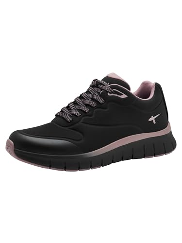 Tamaris Zapatillas Veganas para Mujer, Negro, 37 EU