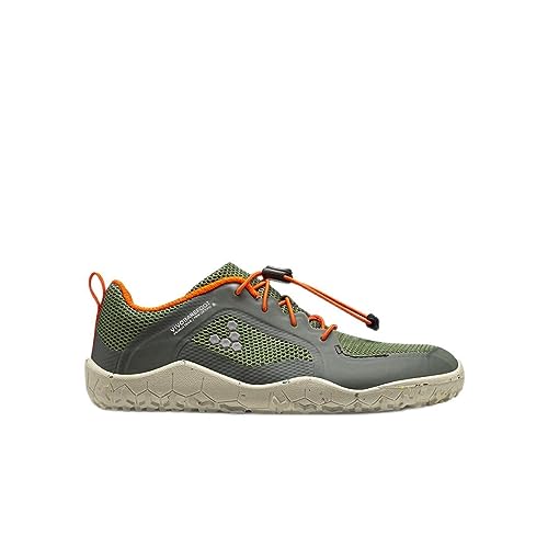 VIVOBAREFOOT Primus Trail II FG - Zapatillas veganas para niños, con suela descalza, verde...