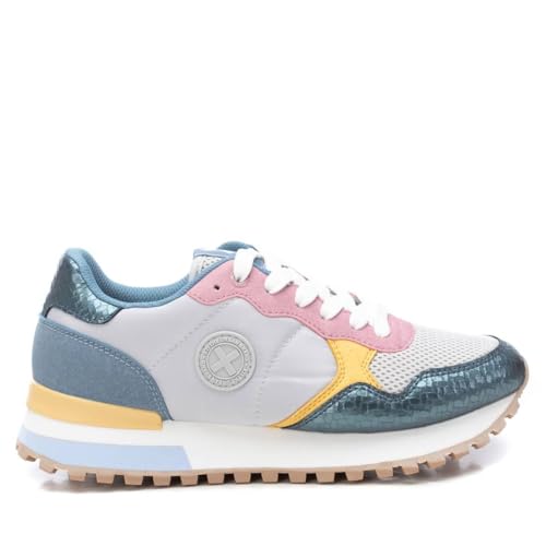 XTI - Zapatilla Mujer Jeans - Calzado Cómodo y Versátil - Moda Casual - Modelo 14406201 (Talla 39)