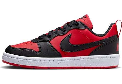 NIKE Court Borough Low Recraft (GS), Sneaker, University Red Black White, 38 EU