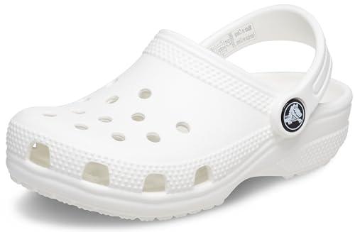 Crocs Classic Clog K Zuecos Unisex niños, Blanco, 37/38 EU
