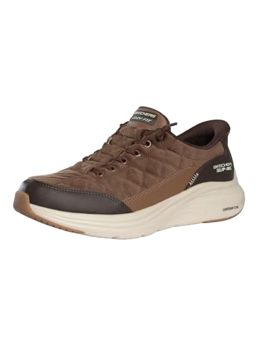 Skechers Contour Foam Cordelux, Zapatillas Hombre, Brown Corduroy/PU, 44 EU