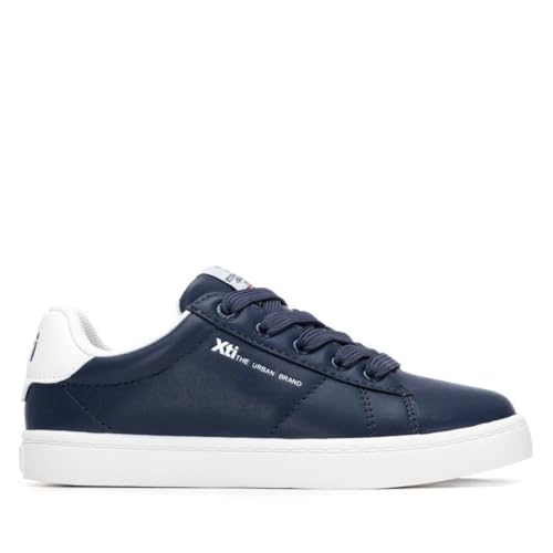 XTI - Zapatilla Niño Navy - Calzado Cómodo y Versátil - Moda Casual - Modelo 15302501 (Talla 36)