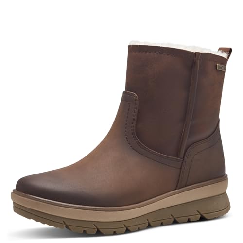 Jana Botas deportivas de invierno para mujer, forro cálido, vegano, coñac, talla 38 EU, coñac, 38...