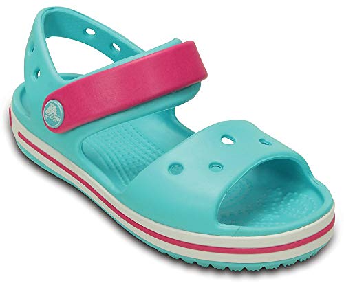 Crocs Crocband Sandal Kids, Sandalias Niños, 30/31 EU, Pool/Candy Pink
