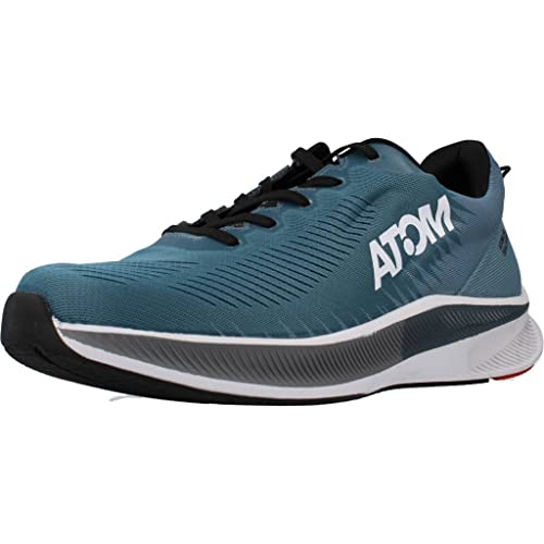 Atom Zapatillas de Running para Adultos AT134 Azul Verde Hombre, Correr, 42 EU