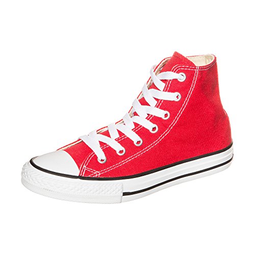 Converse Youths Chuck Taylor All Star Hi Zapatillas de tela, Unisex - Infantil, Rojo, 28