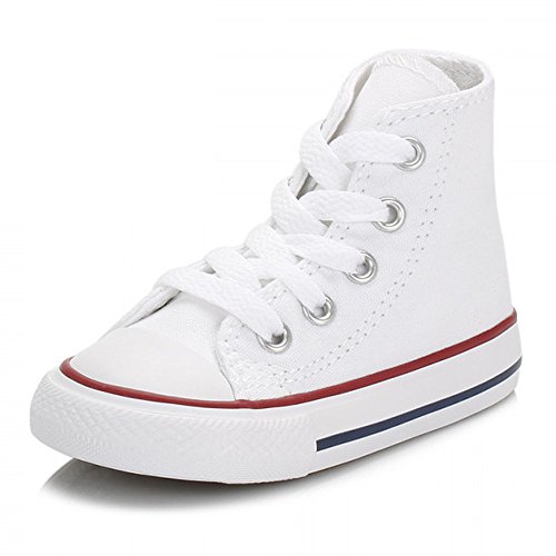 Converse Toddler White All Star Hi Trainers-UK 10 Infant