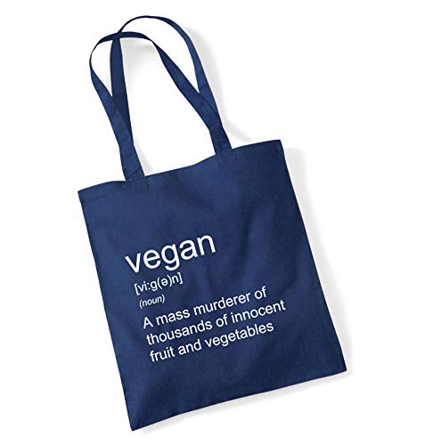 Edward Sinclair - Bolsa de la compra reutilizable con definición vegana, color azul marino talla...
