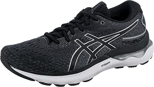 ASICS Nimbus 24 Zapatillas de Carretera para Hombre Negro Blanco 37 EU
