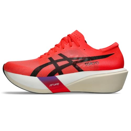 Asics METASPEED Edge Tokyo - Tenis Unisex para Correr, Negro, Rojo (Flash Red/Black), 12.5 Women/11...