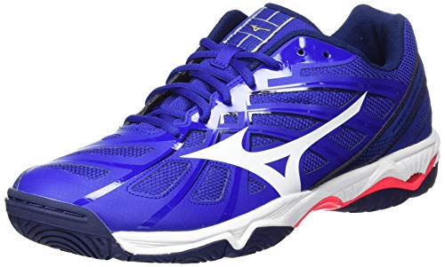 Mizuno Wave Hurricane 3, Volleyball Shoe Unisex Adulto, Azul (Reflexbluec/Wht/Diva Pink), 38.5 EU